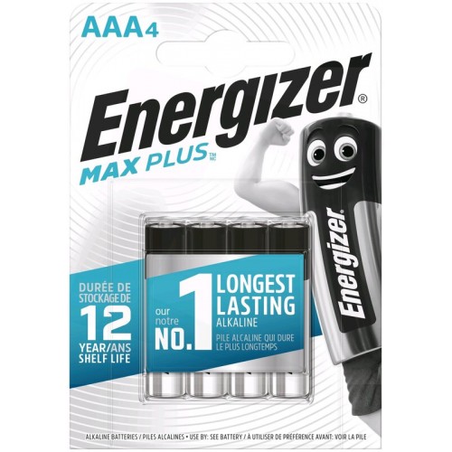 Energizer Max Plus Αλκαλικές μπαταρίες AAA 1.5V 4τμχ