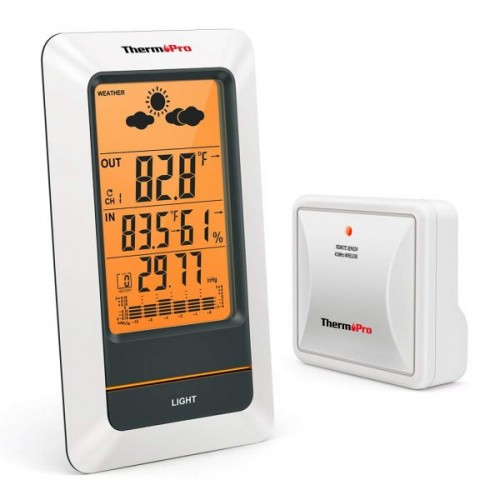 ThermoPro TP67 Weather Station Wireless Indoor Outdoor Thermometer
