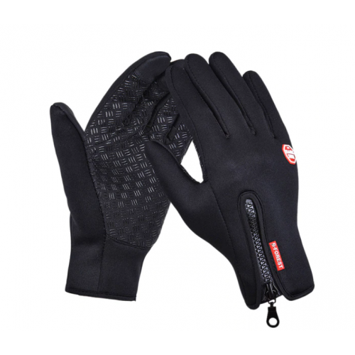 Unisex Touchscreen Γάντια για Ποδήλατο, Σκι, Κάμπινγκ, Μοτοσυκλέτας, Πεζοπορία Black A0001
