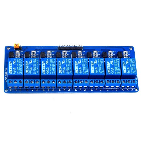 8 Channel 12V Relay Module Control Panel