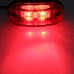 LED Φώτα όγκου αυτοκινήτου τρακτέρ τρέιλερ φορτηγά IP66 12VOLT - 24VOLT Κόκκινο - 1743