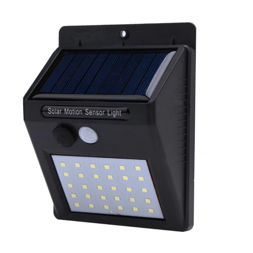 Αυτόνομο αδιάβροχο ηλιακό φωτιστικό 30 LED με Ανιχνευτή Κίνησης Globostar - 07002