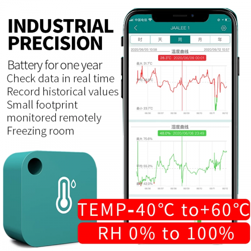 jaalee Temperature Humidity Sensor Bluetooth Indoor Temperature Meter Controller Measurement Hygrometer wireless