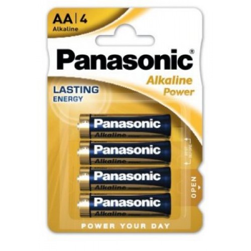 4 x Panasonic Alkaline Power LR6/AA