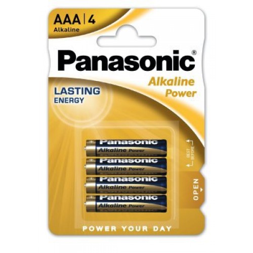 4 x Panasonic Alkaline Power LR03/AAA