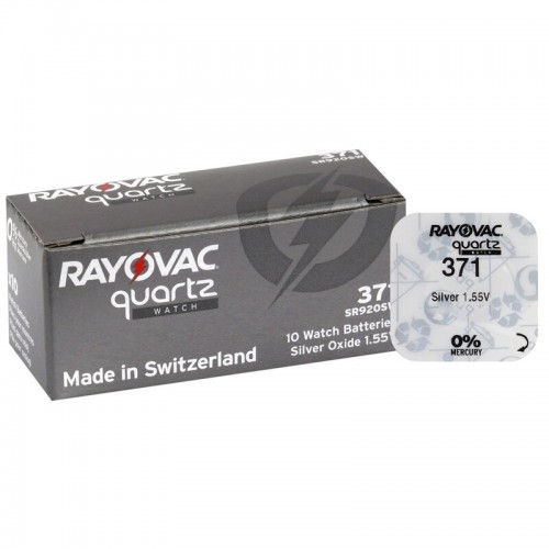 Mini Silver Battery Rayovac 371/SR 920 SW/370/G6