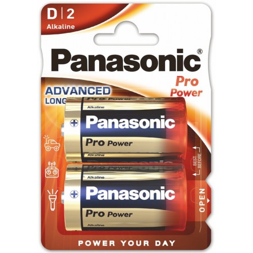 2 x Panasonic Alkaline PRO Power LR20/D