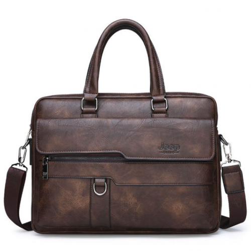 Ανδρική τσάντα  χαρτοφύλακας JEEP BULUO 8301-3 Brown