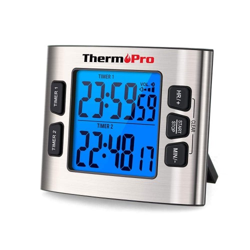 ThermoPro TM02 Διπλό Ψηφιακό Χρονόμετρο Κουζίνας