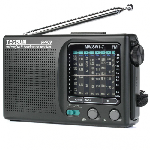 Φορητό ραδιόφωνο παγκόσμιας λήψης Tecsun R-909 R909 Radio FM / MW / SW 9 Band