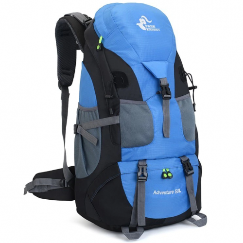 Σακίδιο πλάτης 50L για Ορειβασία Κάμπινγκ Πεζοπορία Ψάρεμα Blue - 2630 