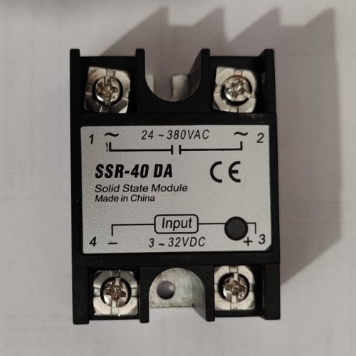 SSR-40 DA DC control AC SSR input  3-32VDC 24-380VAC Μονοφασικό Ρελέ στερεάς κατάστασης