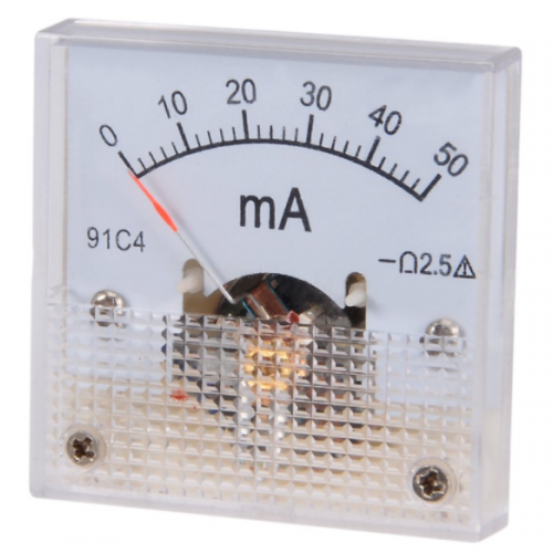 Αμπερόμετρο αναλογικό 91C4 DC 0-50mA