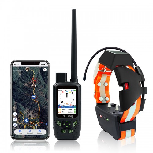 TR-dog GPS Tracker και κολάρο εκπαίδευσης για κυνηγετικούς σκύλους - Orange