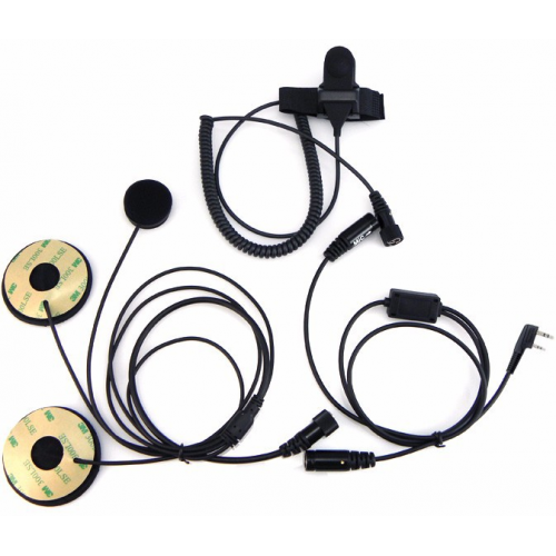 Ακουστικά μικρόφωνο ενδοεπικοινωνίας PTT για κράνος