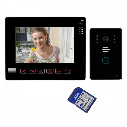 Θυροτηλεόραση ενσύρματη 9’’ TFT LCD με κάρτα αποθήκευσης SD - OEM-SY901MJ11REC